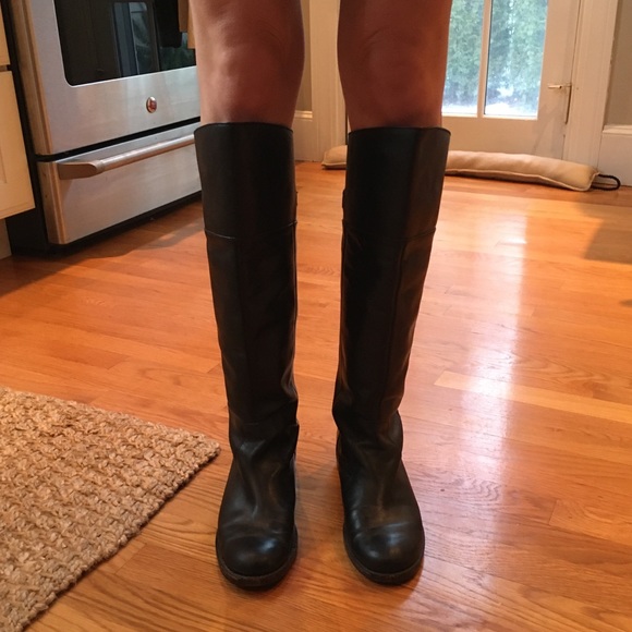 Coach Black Leather Riding Boots - Picture 6 of 14